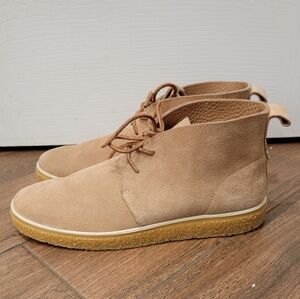ECCO Crepetray Lace Up Tan Nubuck Leather Chukka Boots Men’s (EUR 41)
